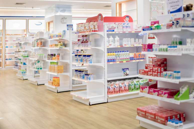 A range of over the counter medicines and products.